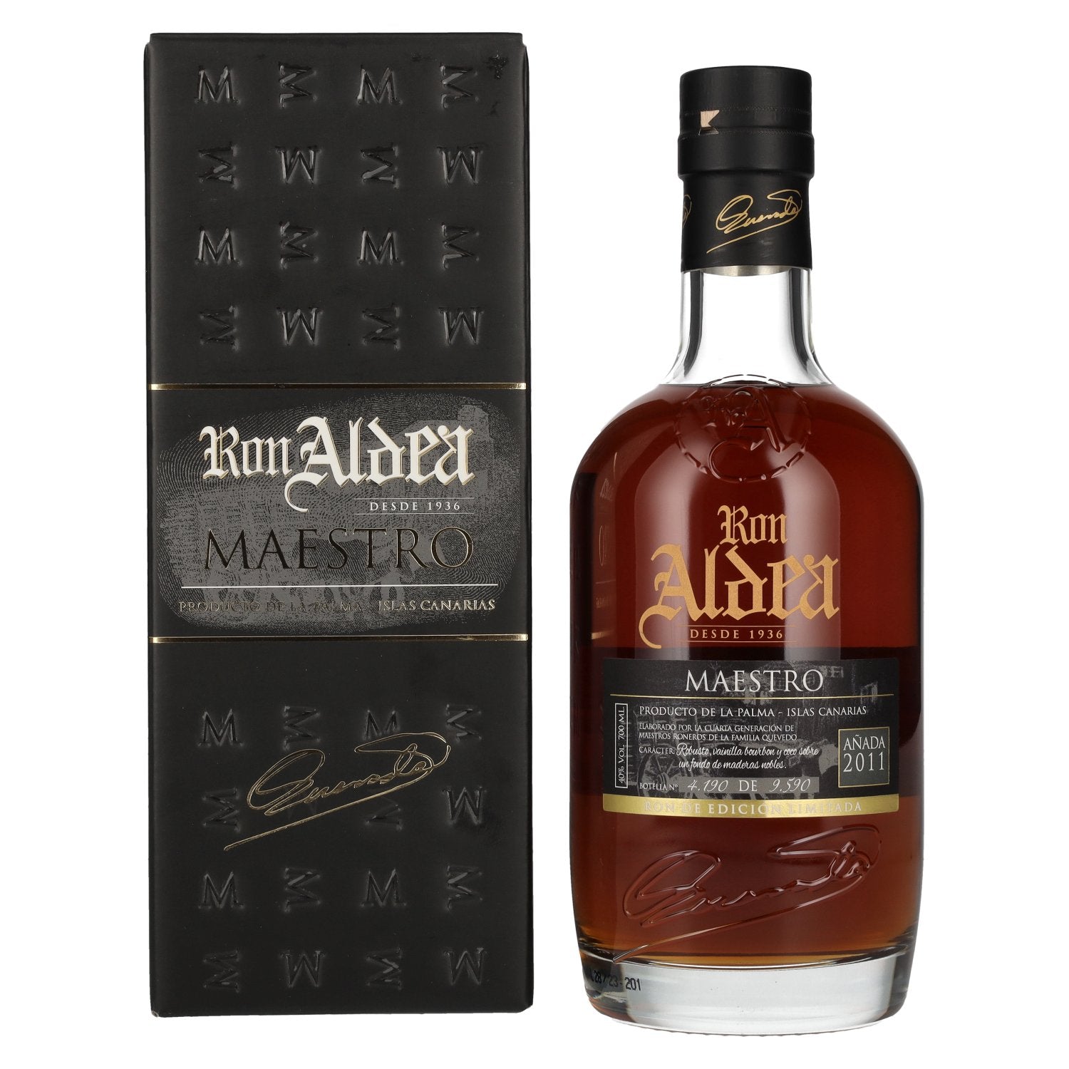 Ron Aldea MAESTRO Ron de Edicion Limitada 40% Vol. 0,7l in Giftbox