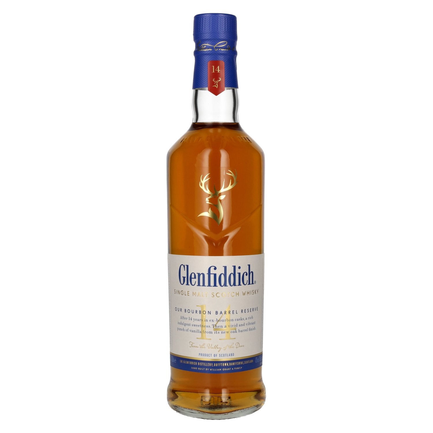 Glenfiddich 14 Years Old OUR BOURBON BARREL RESERVE 43% Vol. 0,7l