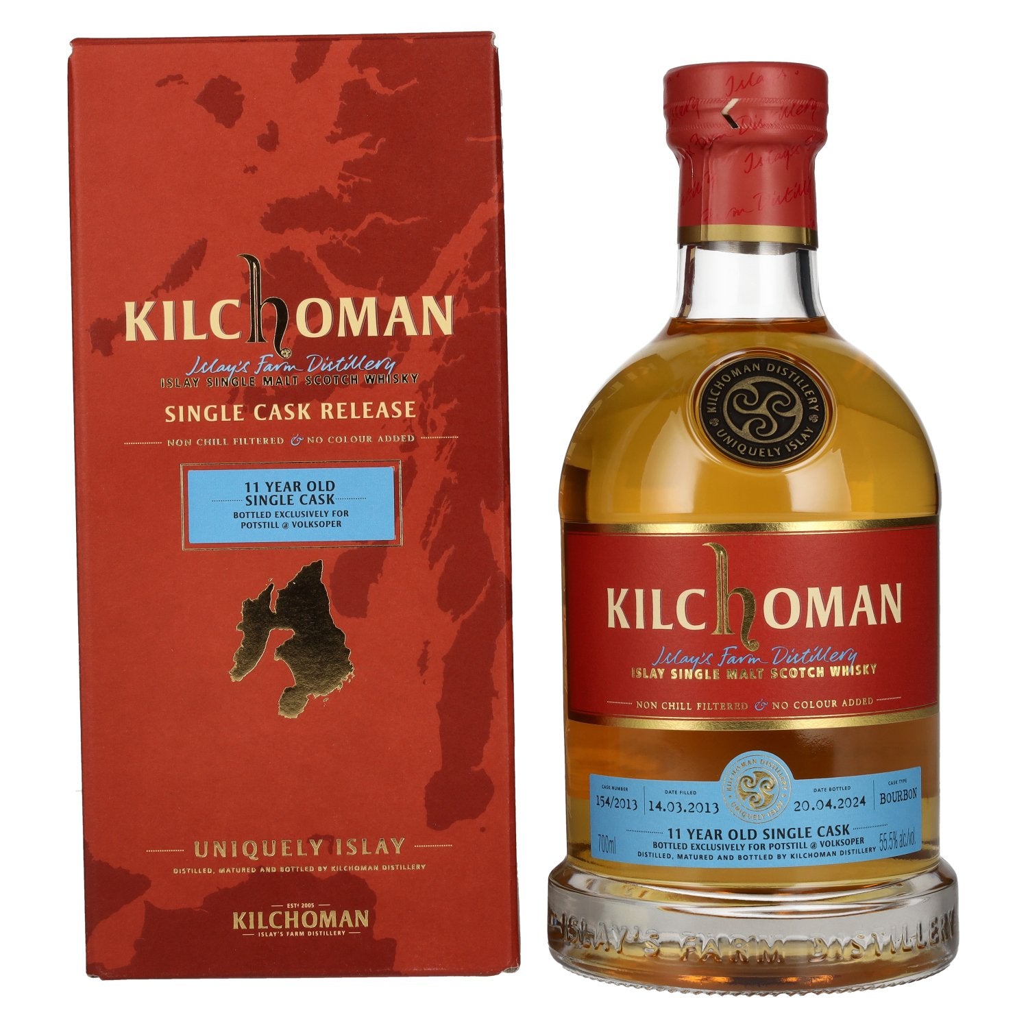 Kilchoman 11 Years Old Islay Single Cask Release 2024 55,5% Vol. 0,7l in Giftbox