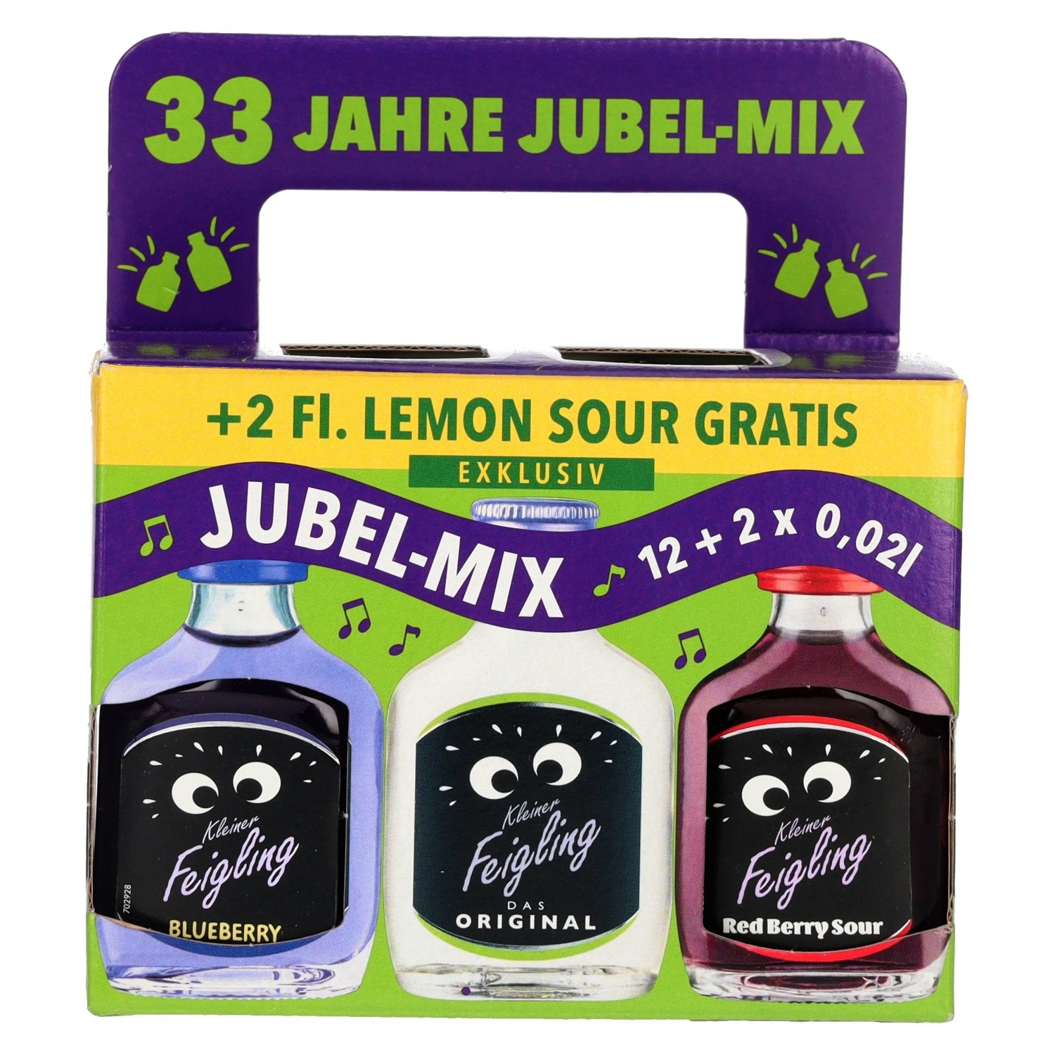 Kleiner Feigling Jubel-Mix 15,4% Vol. 12x0,02l with 2 bottles Lemon Sour 0,02l