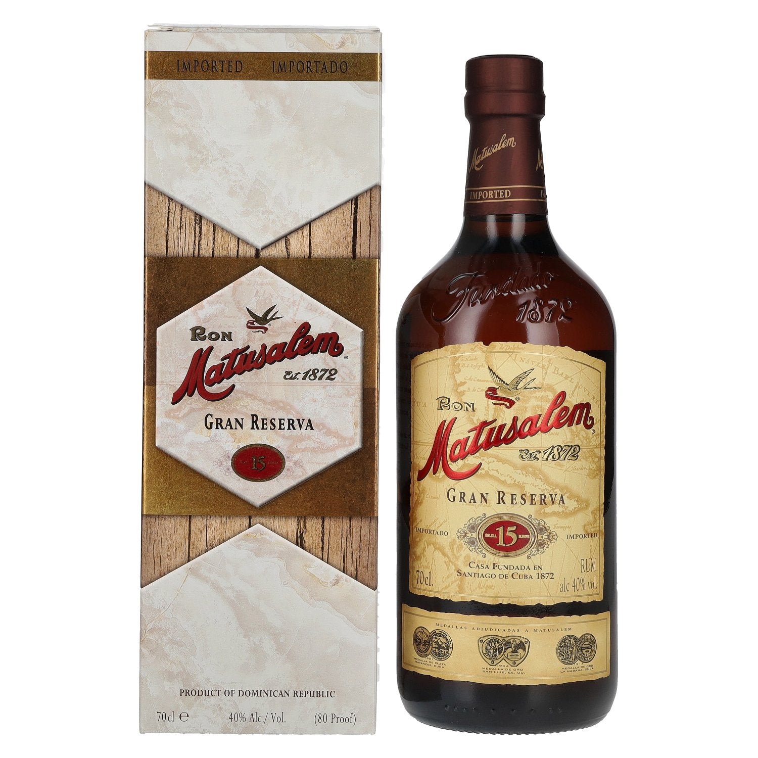 Ron Matusalem 15 Solera Gran Reserva Rum 40% Vol. 0,7l in Giftbox