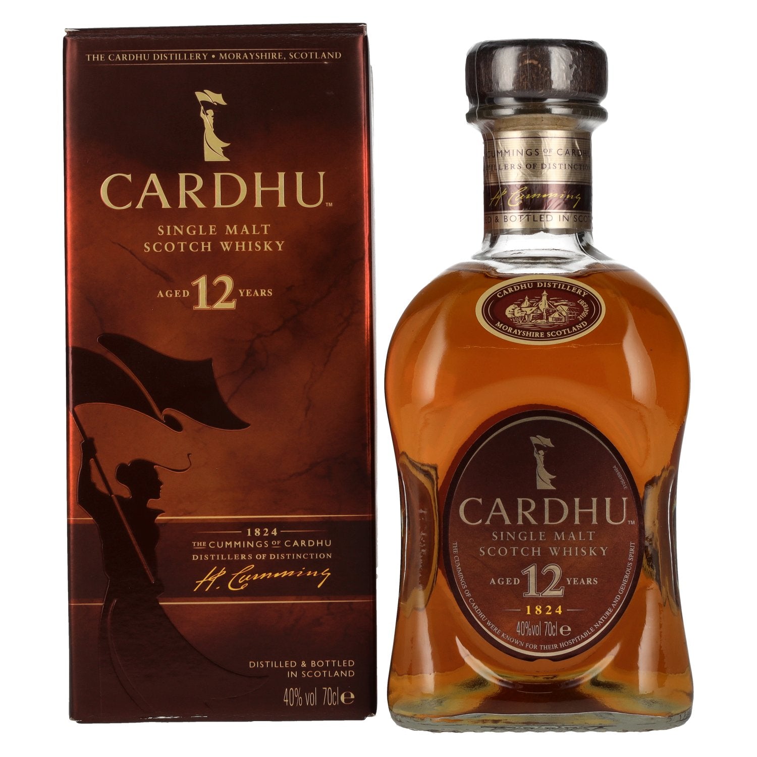 Cardhu 12 Years Old Single Malt Scotch Whisky 40% Vol. 0,7l in Giftbox