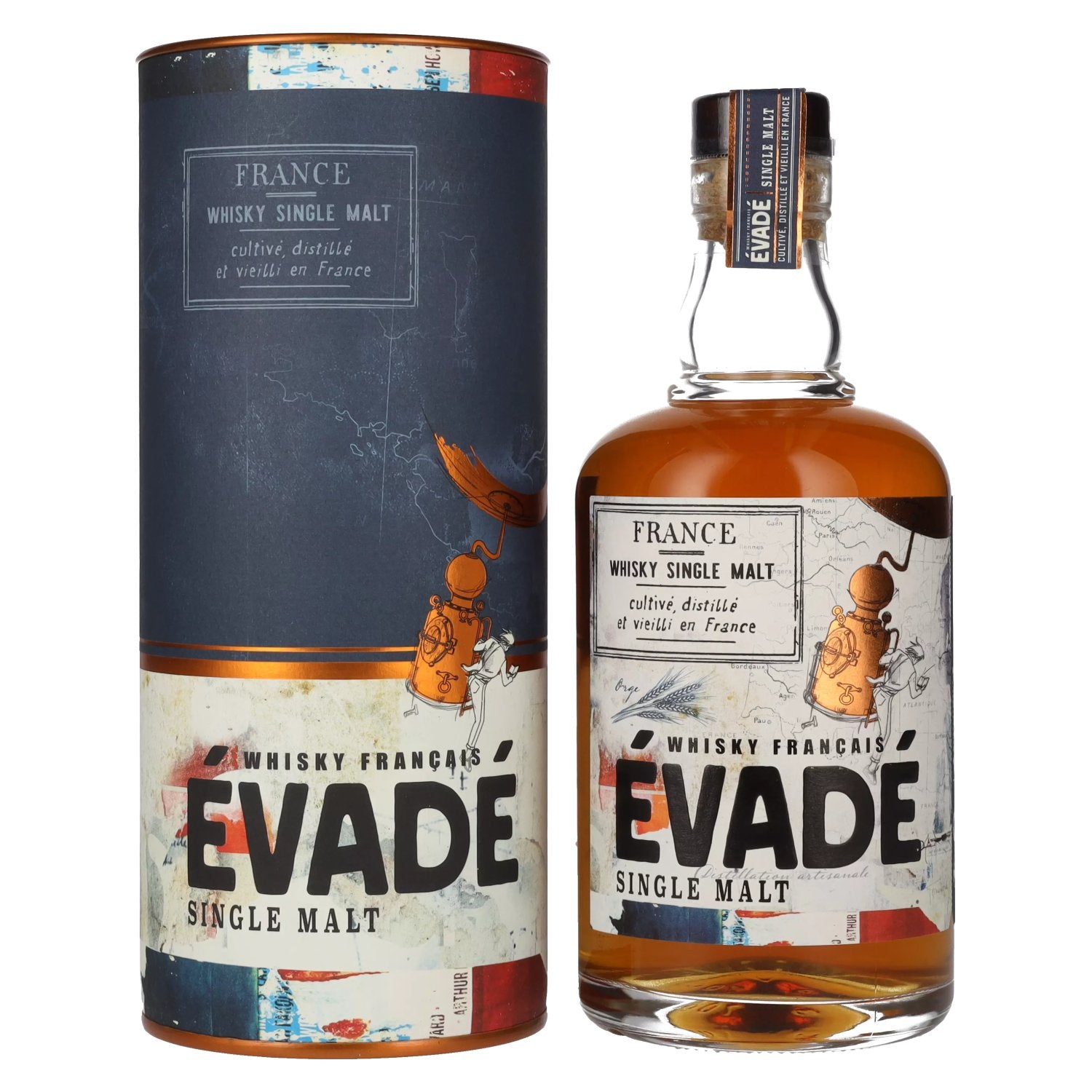 Evade Single Malt Whisky Francais 40% Vol. 0,7l in Giftbox