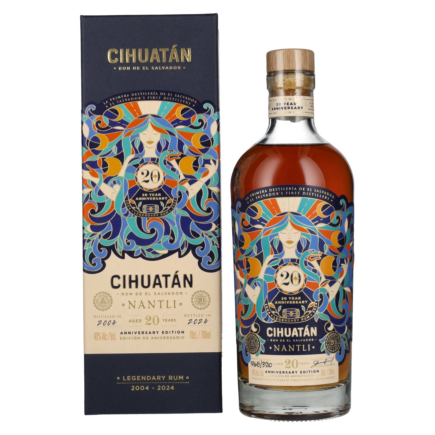 Cihuatan 20 Years Old Nantli Anniversary Edition 40% Vol. 0,7l in Giftbox