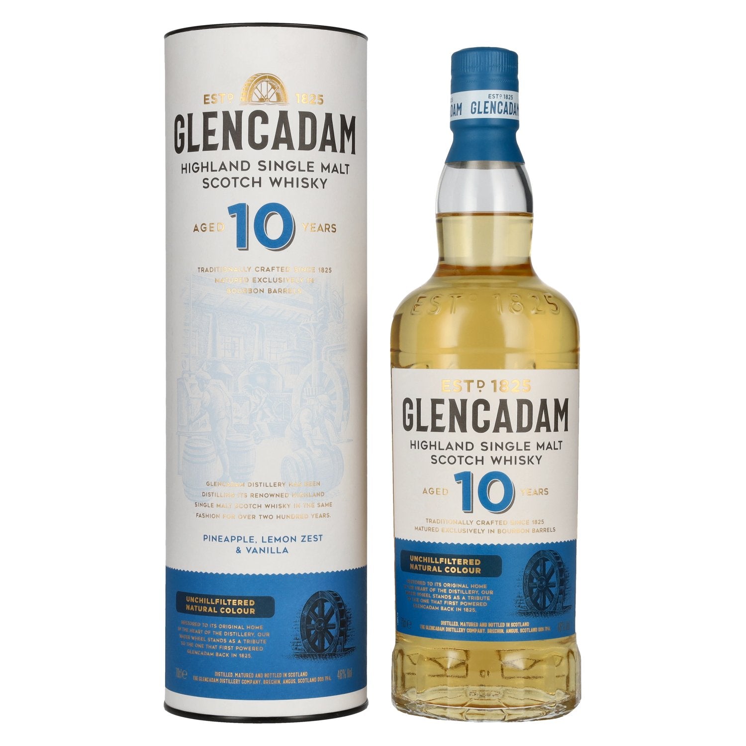 Glencadam 10 Years Old Highland Single Malt Scotch Whisky 46% Vol. 0,7l in Giftbox