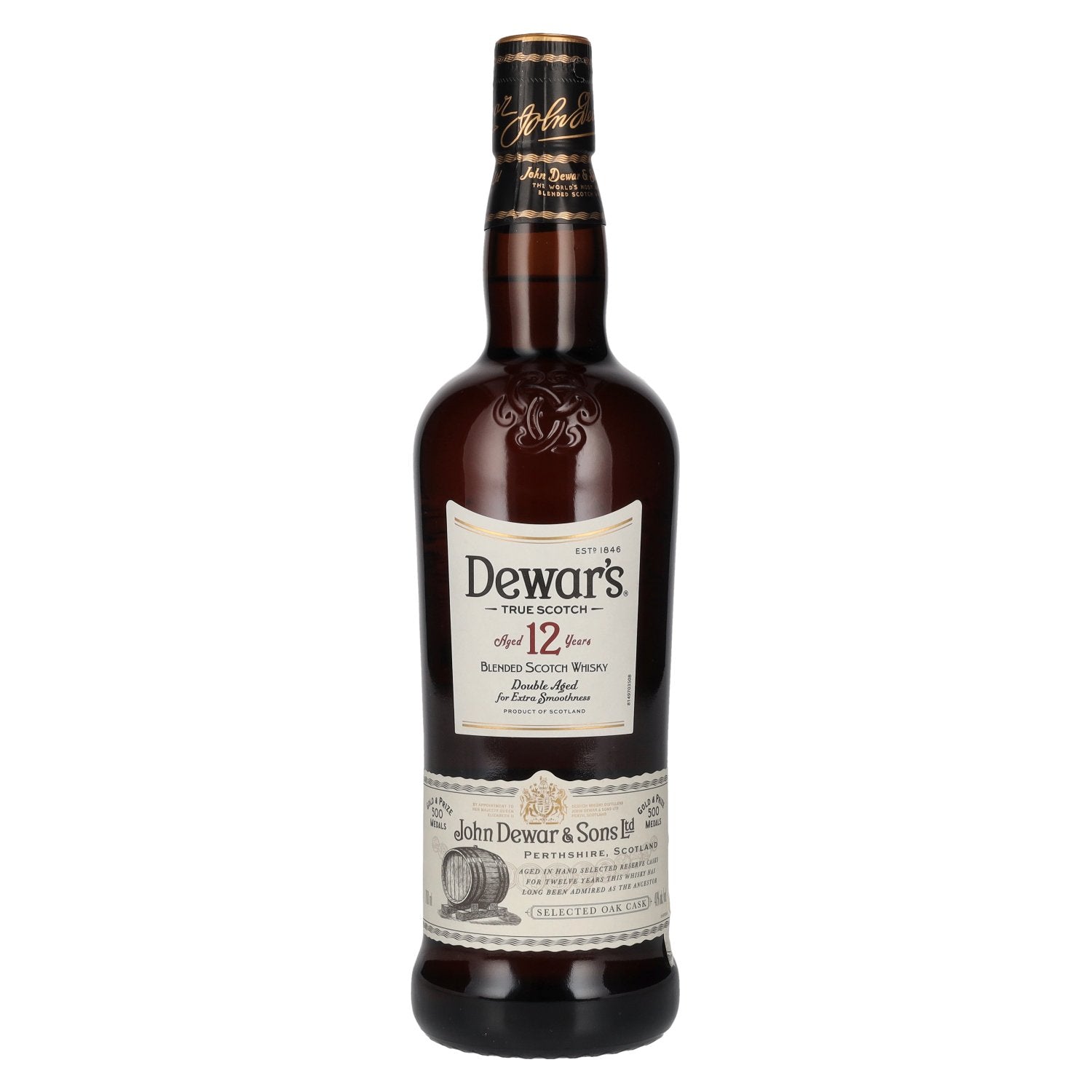 Dewar's 12 Years Old Blended Scotch Whisky 40% Vol. 0,7l