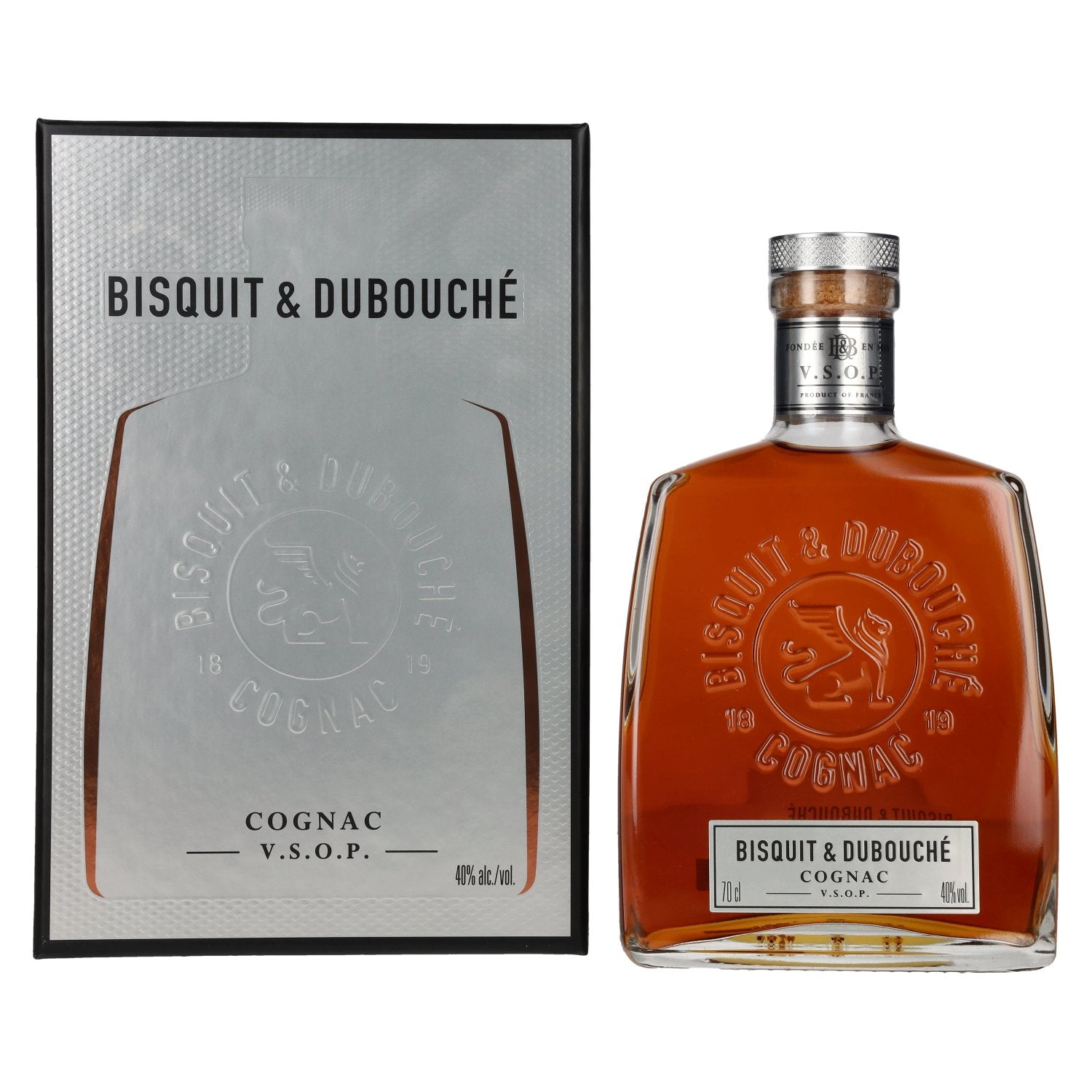 Bisquit & Dubouche Cognac V.S.O.P. 40% Vol. 0,7l in Giftbox