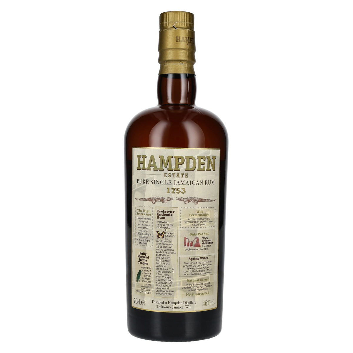 Hampden Estate 1753 3 Years Old Pure Single Jamaican Rum 46% Vol. 0,7l