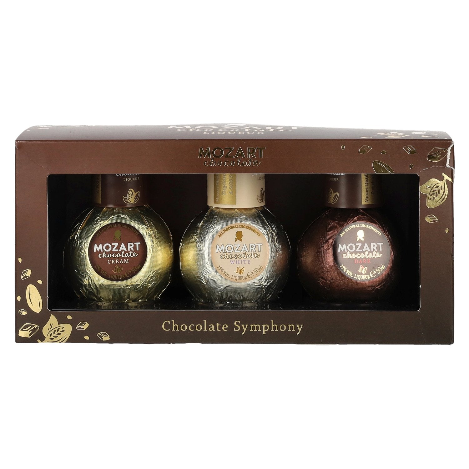 Mozart Chocolate Symphony Sahnelikoer Trio Set 16,3% Vol. 3x0,05l