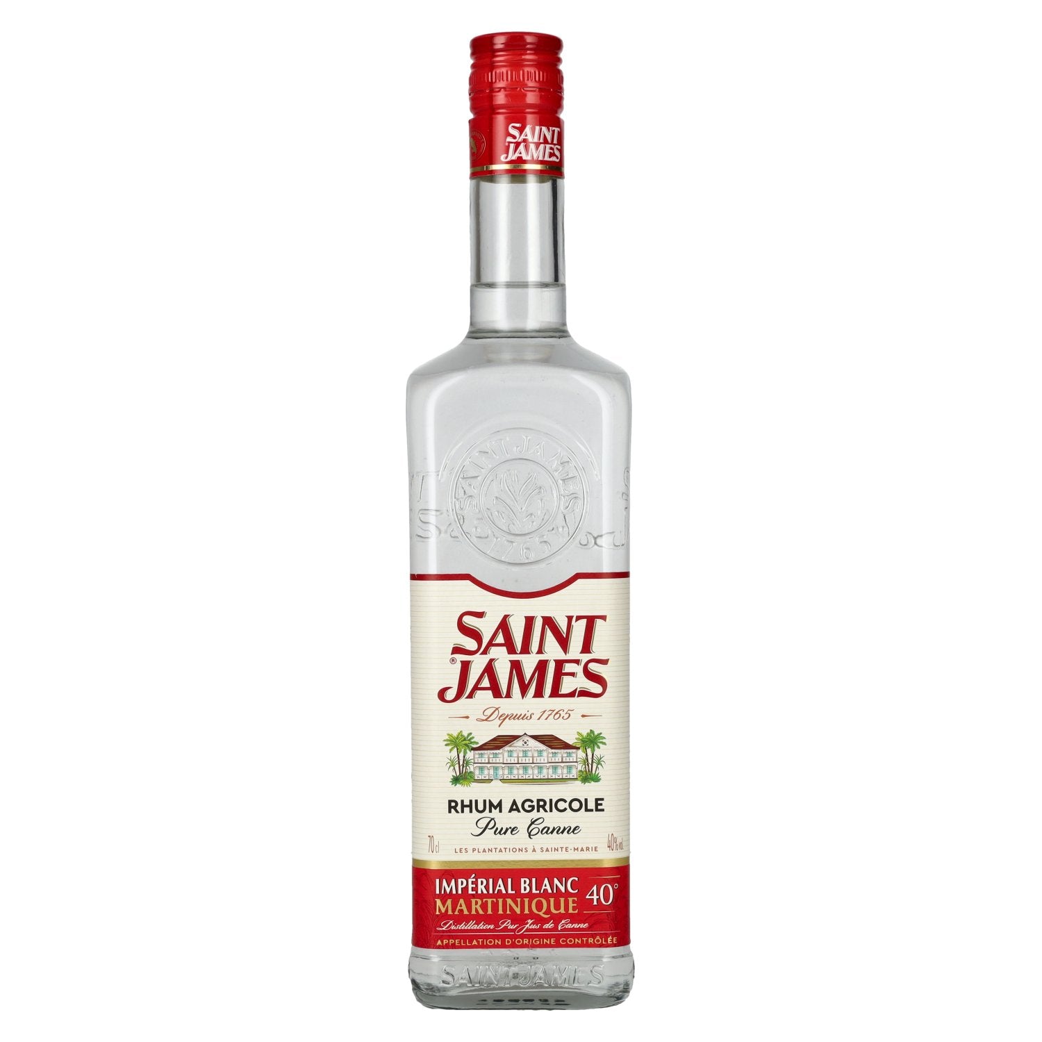 Saint James Rhum Blanc Agricole Martinique 40% Vol. 0,7l