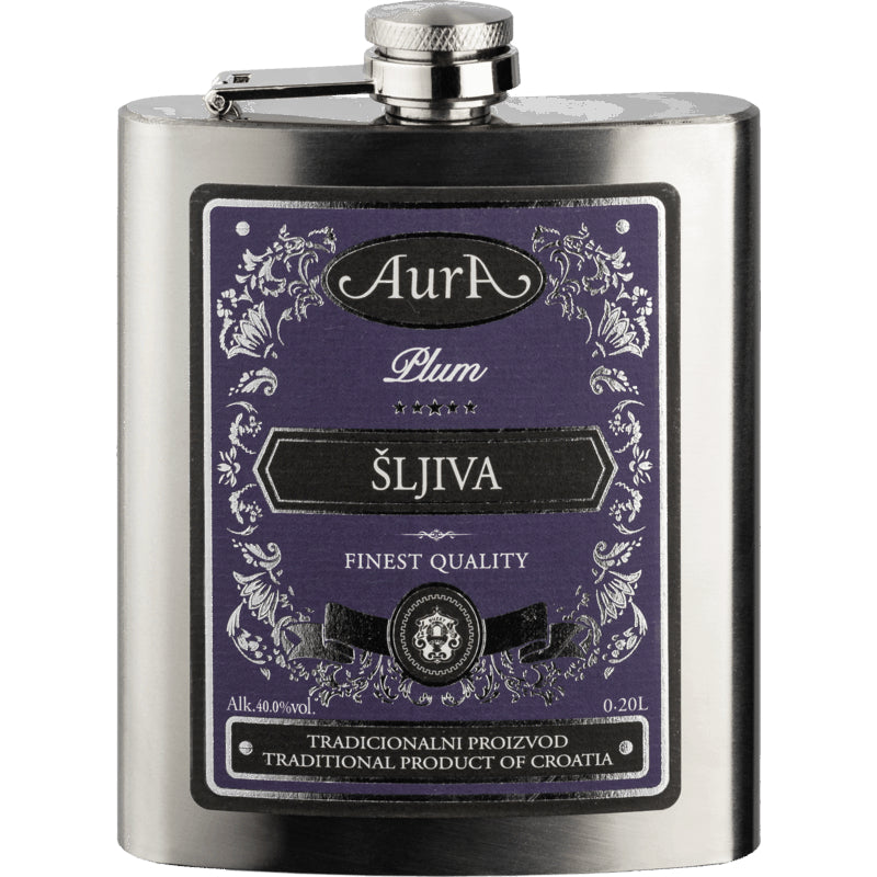 Plum Hip Flask 0,2L - Aura