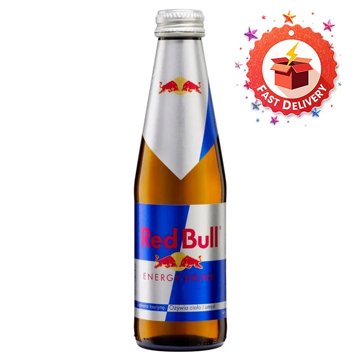 Red Bull Energy Drink Glass bottle