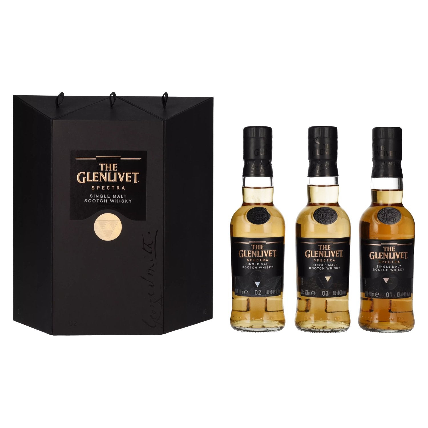 The Glenlivet SPECTRA Single Malt Scotch Whisky 40% Vol. 3x0,2l in Giftbox