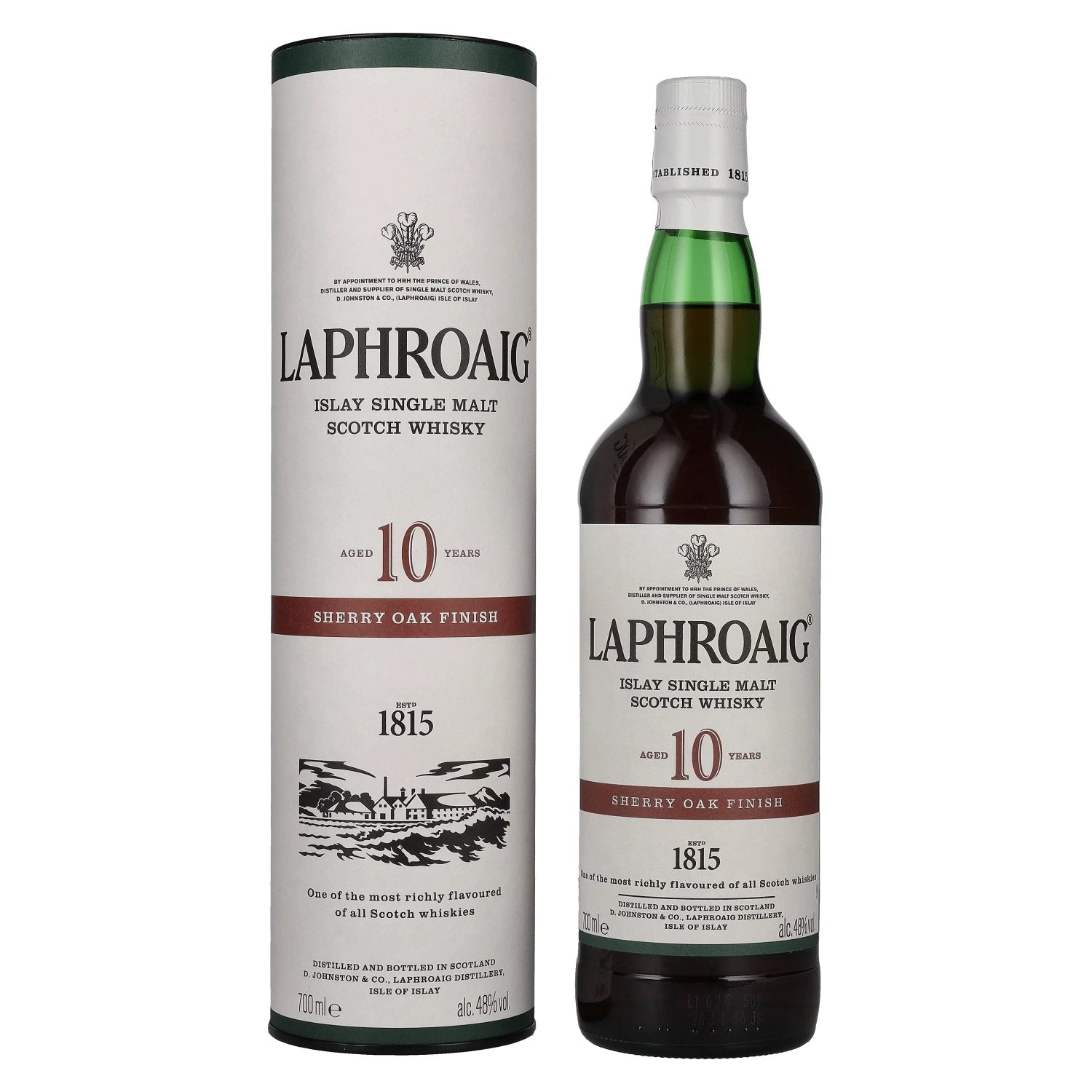 Laphroaig 10 Years Old Sherry Oak Finish 48% Vol. 0,7l in Giftbox