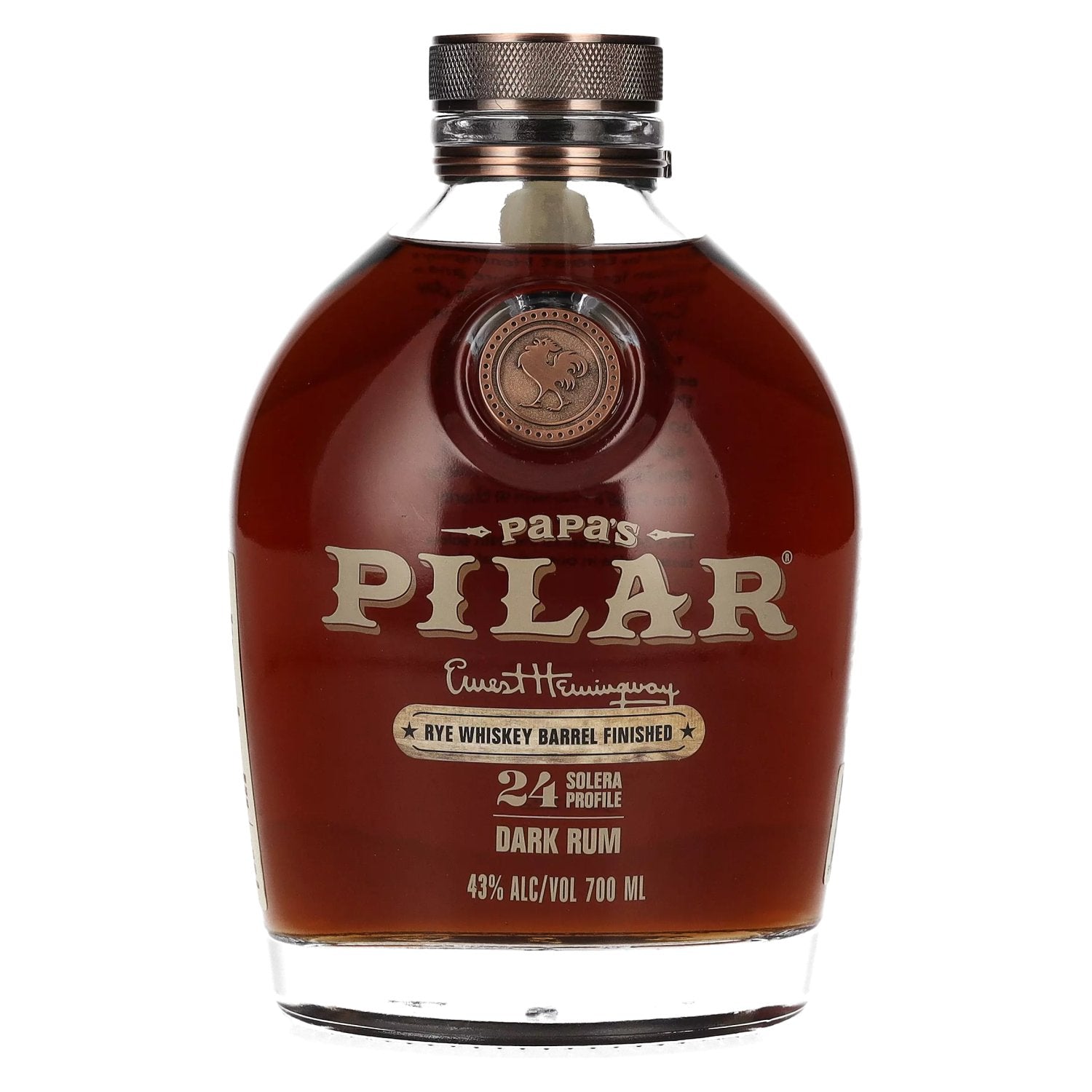 Papa's Pilar 24 Solera Profile Dark Rum RYE WHISKEY BARREL Limited Release 43% Vol. 0,7l