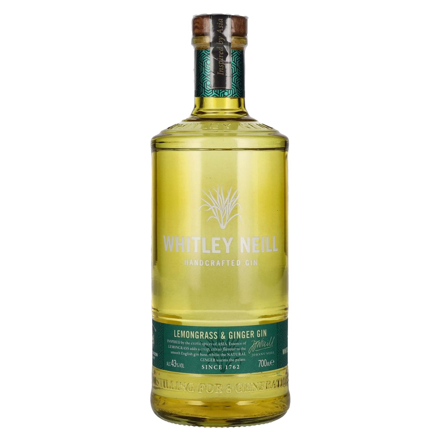 Whitley Neill LEMONGRASS AND GINGER GIN 43% Vol. 0,7l