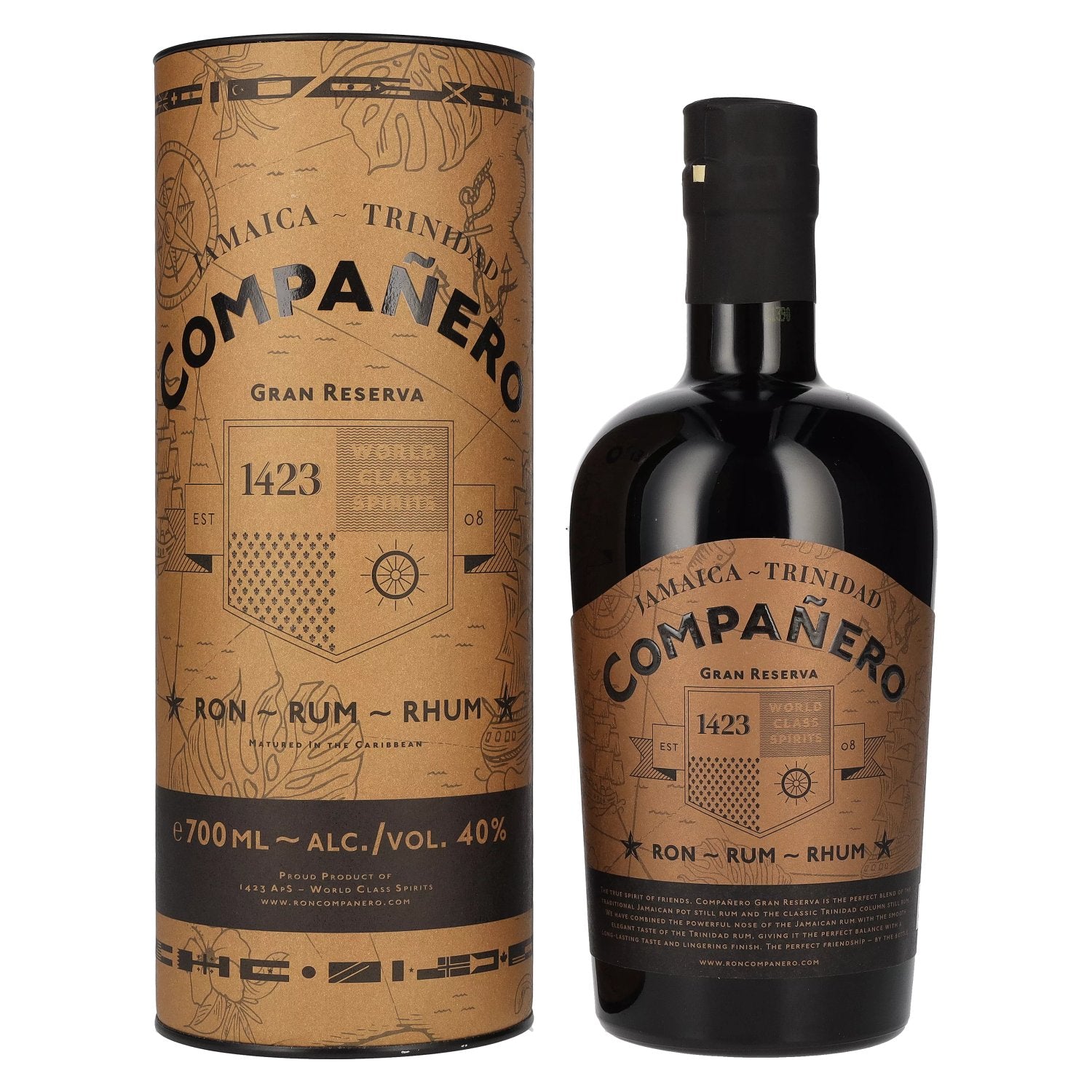 Companero JAMAICA - TRINIDAD Gran Reserva Rum 40% Vol. 0,7l in Giftbox