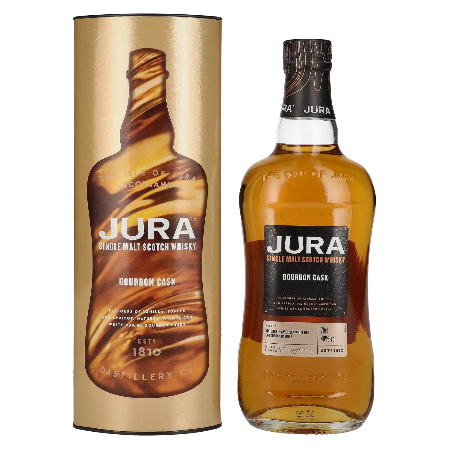 Jura BOURBON CASK Single Malt Scotch Whisky 40% Vol. 0,7l in Giftbox