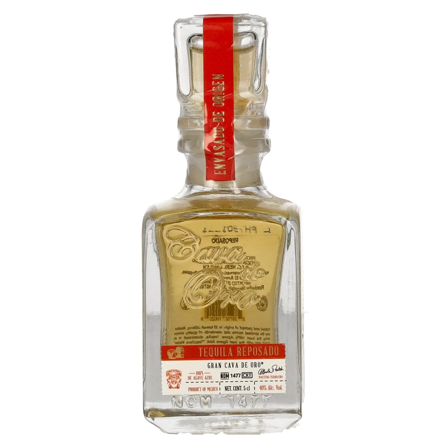 Gran Cava de Oro Tequila REPOSADO 100% de Agave Azul 40% Vol. 0,05l