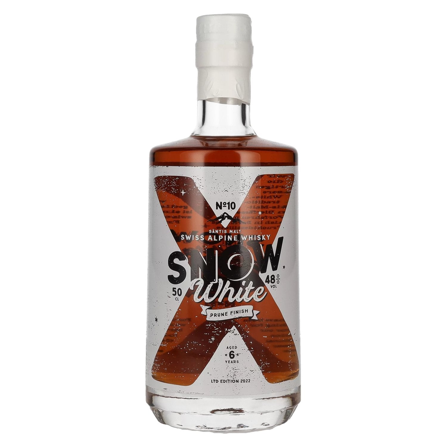 Saentis Malt SNOW WHITE Swiss Alpine Whisky â 10 48% Vol. 0,5l