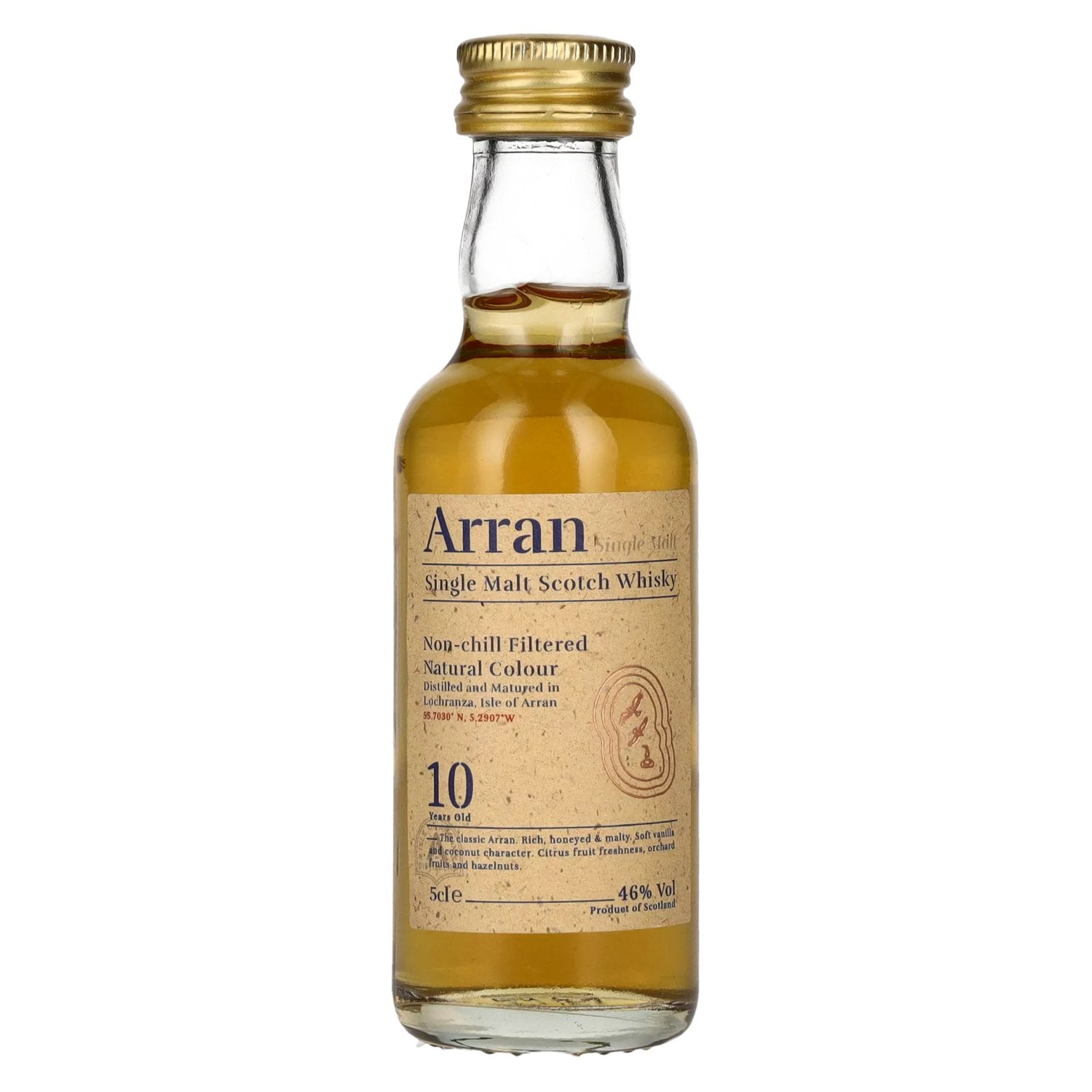 Arran 10 Years Old Single Malt Scotch Whisky 46% Vol. 0,05l