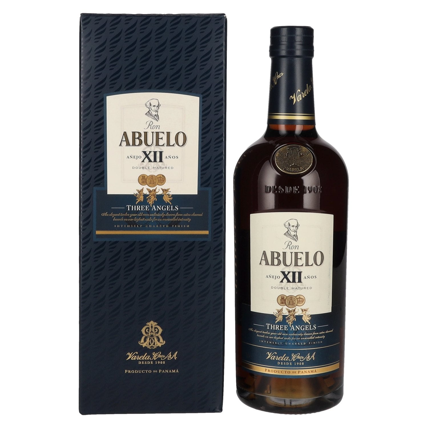 Ron Abuelo Anejo XII Anos THREE ANGELS Double Matured 43% Vol. 0,7l in Giftbox