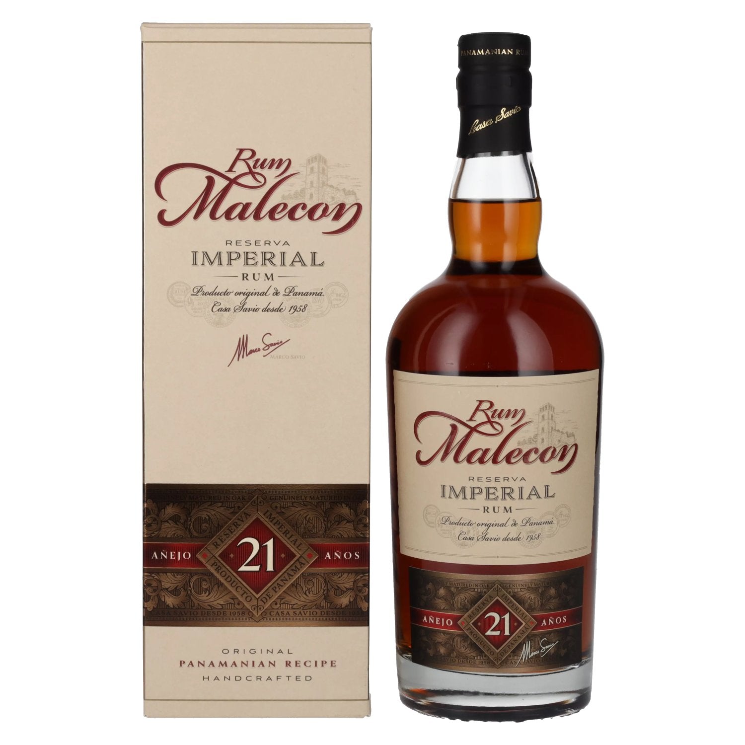 Rum Malecon Anejo 21 Anos Reserva Imperial 40% Vol. 0,7l in Giftbox