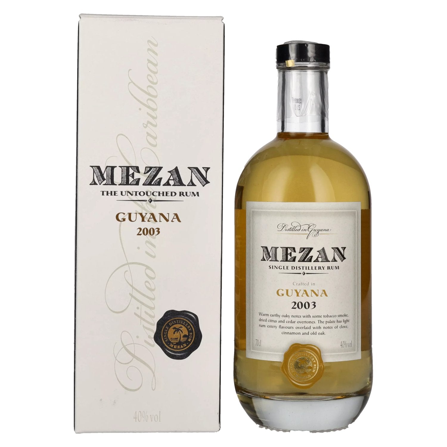 Mezan Single Distillery Rum GUYANA 2003 40% Vol. 0,7l in Giftbox