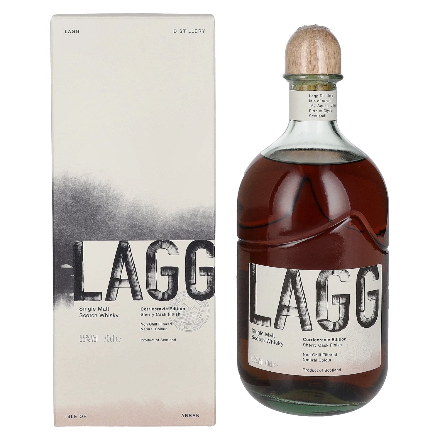 LAGG Single Malt Scotch Whisky Corriecravie Edition 55% Vol. 0,7l in Giftbox