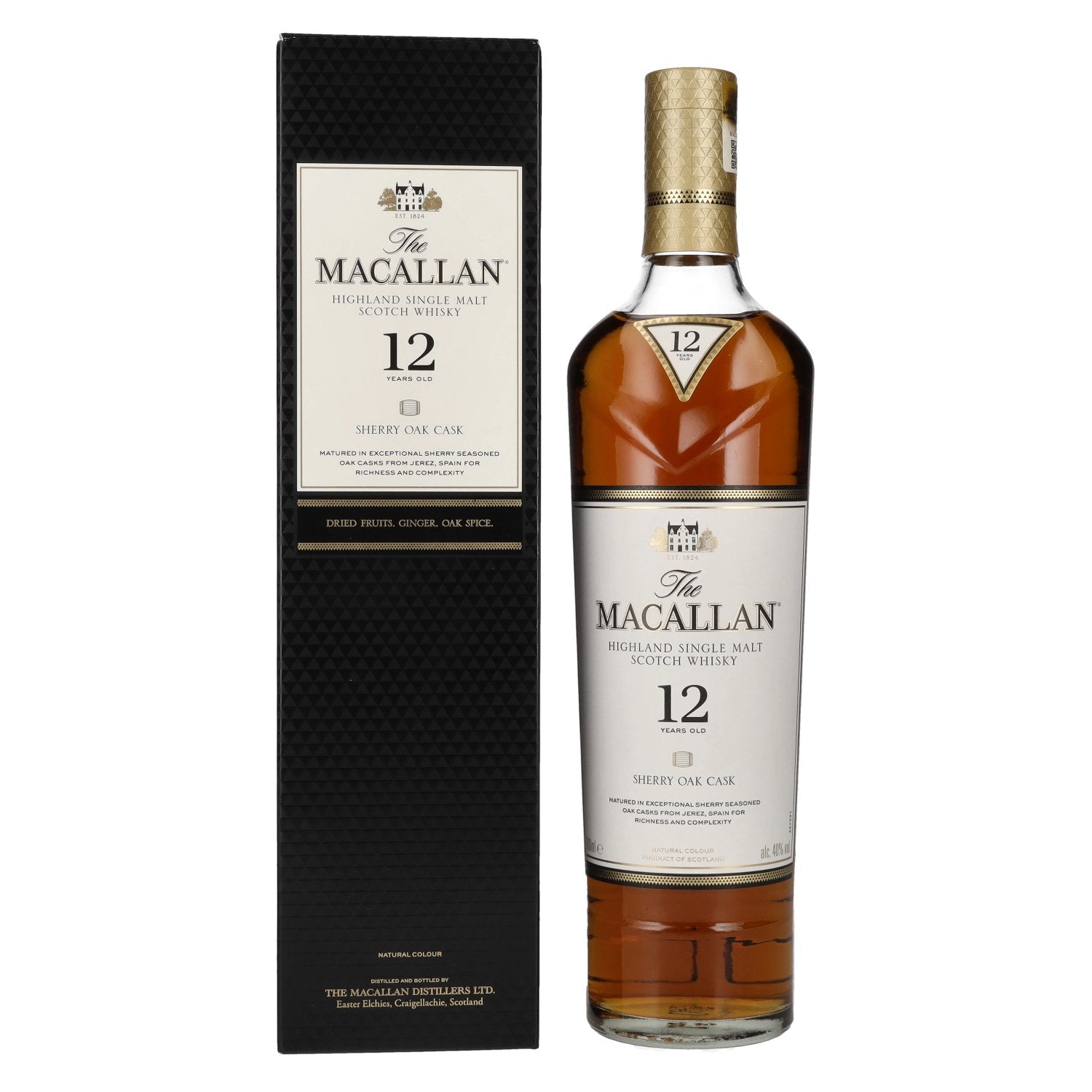 The Macallan 12 Years Old SHERRY OAK CASK 40% Vol. 0,7l in Giftbox