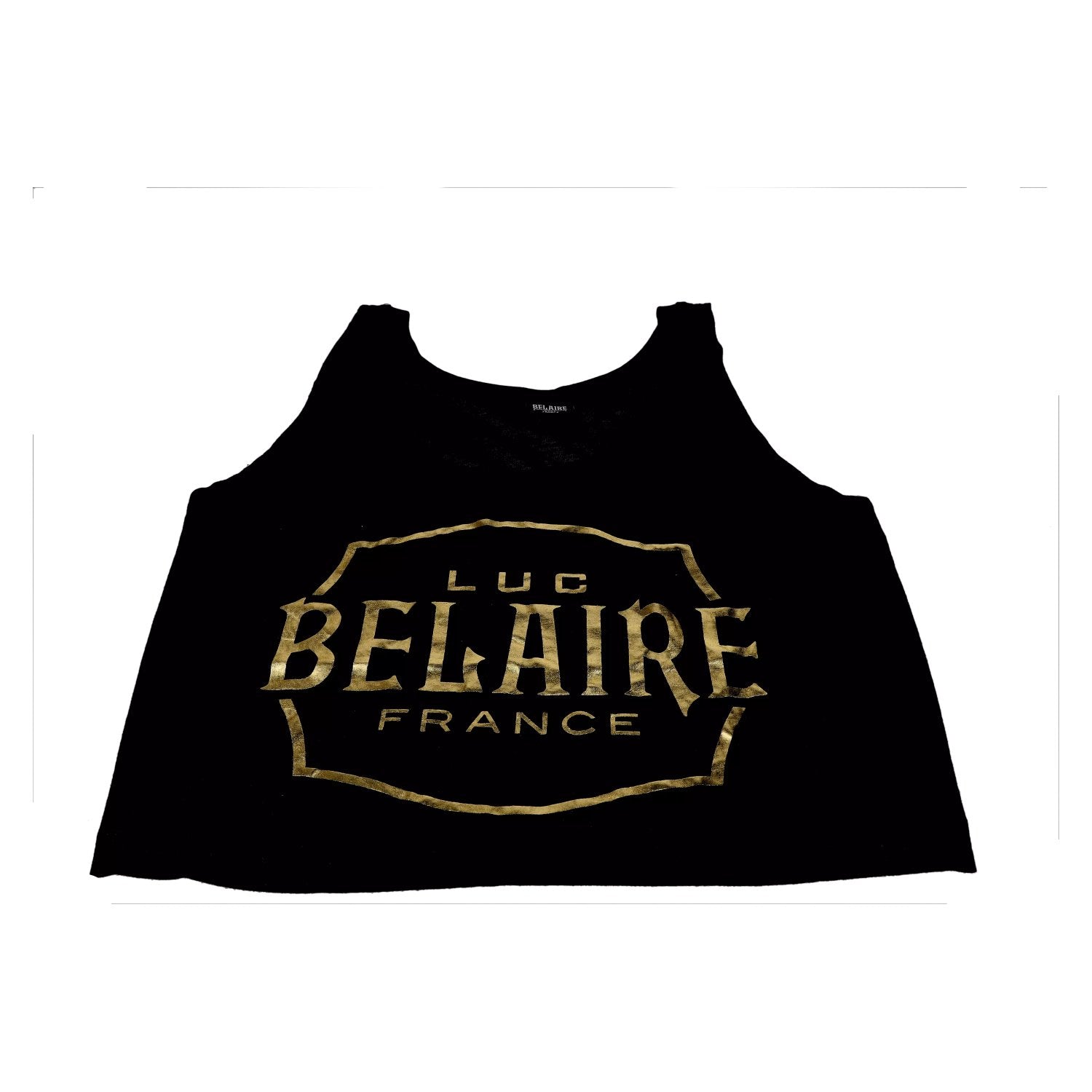 Luc Belaire Crop Tank Top Schwarz-Gold