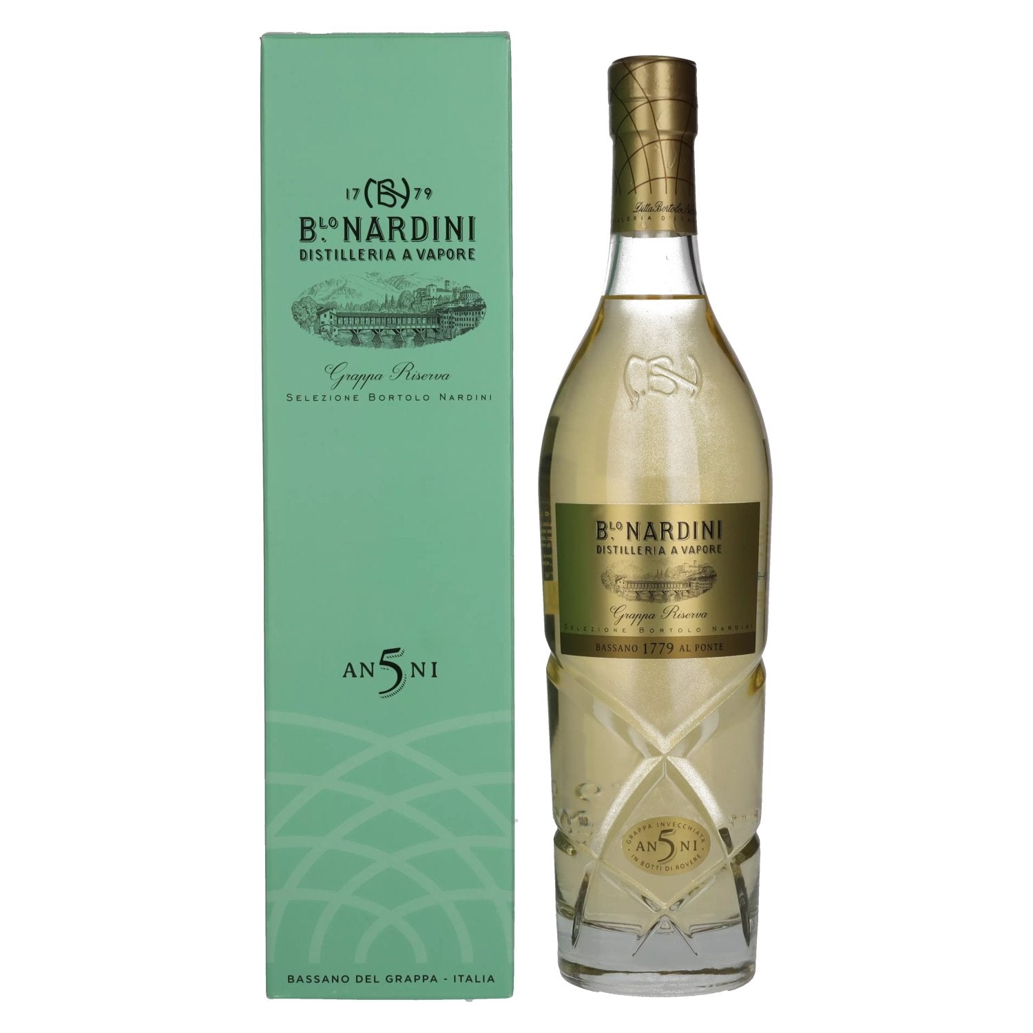 Nardini Grappa Riserva 5 ANNI 42% Vol. 0,7l in Giftbox