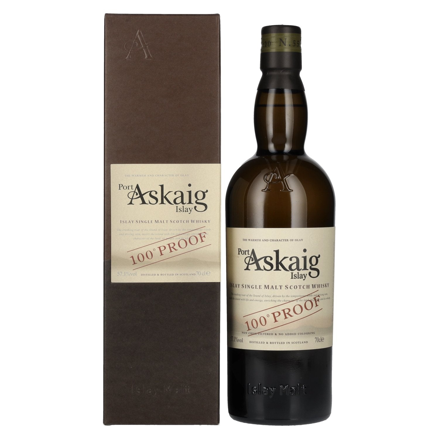 Port Askaig Islay 100 PROOF Islay Single Malt 57,1% Vol. 0,7l in Giftbox