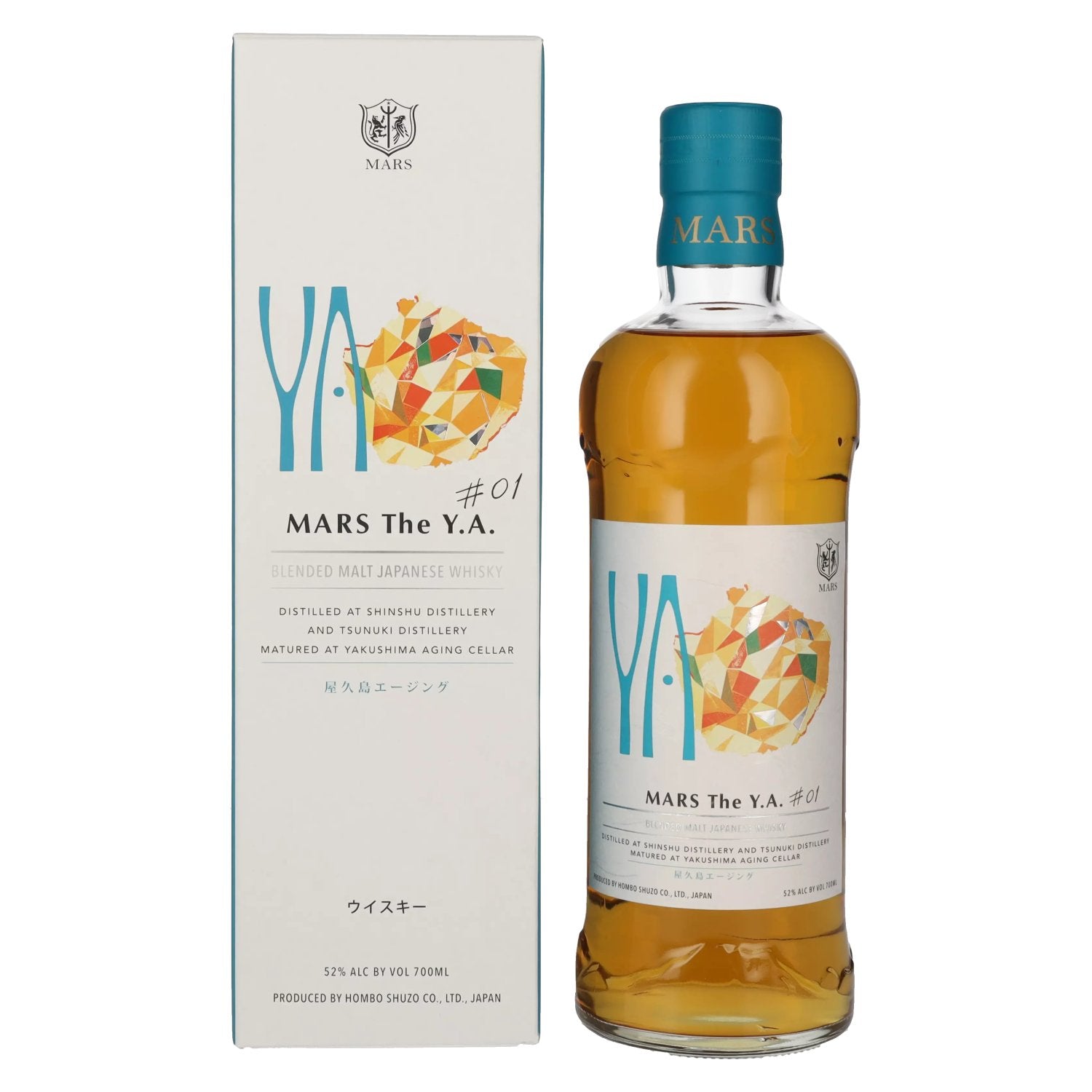 Mars The Y.A. Blended Malt Japanese Whisky # 01 52% Vol. 0,7l in Giftbox