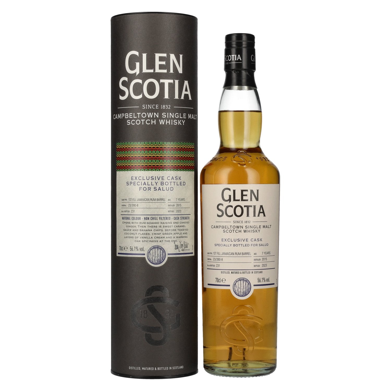 Glen Scotia 7 Years Old Single Malt Scotch Whisky 56,1% Vol. 0,7l in Giftbox