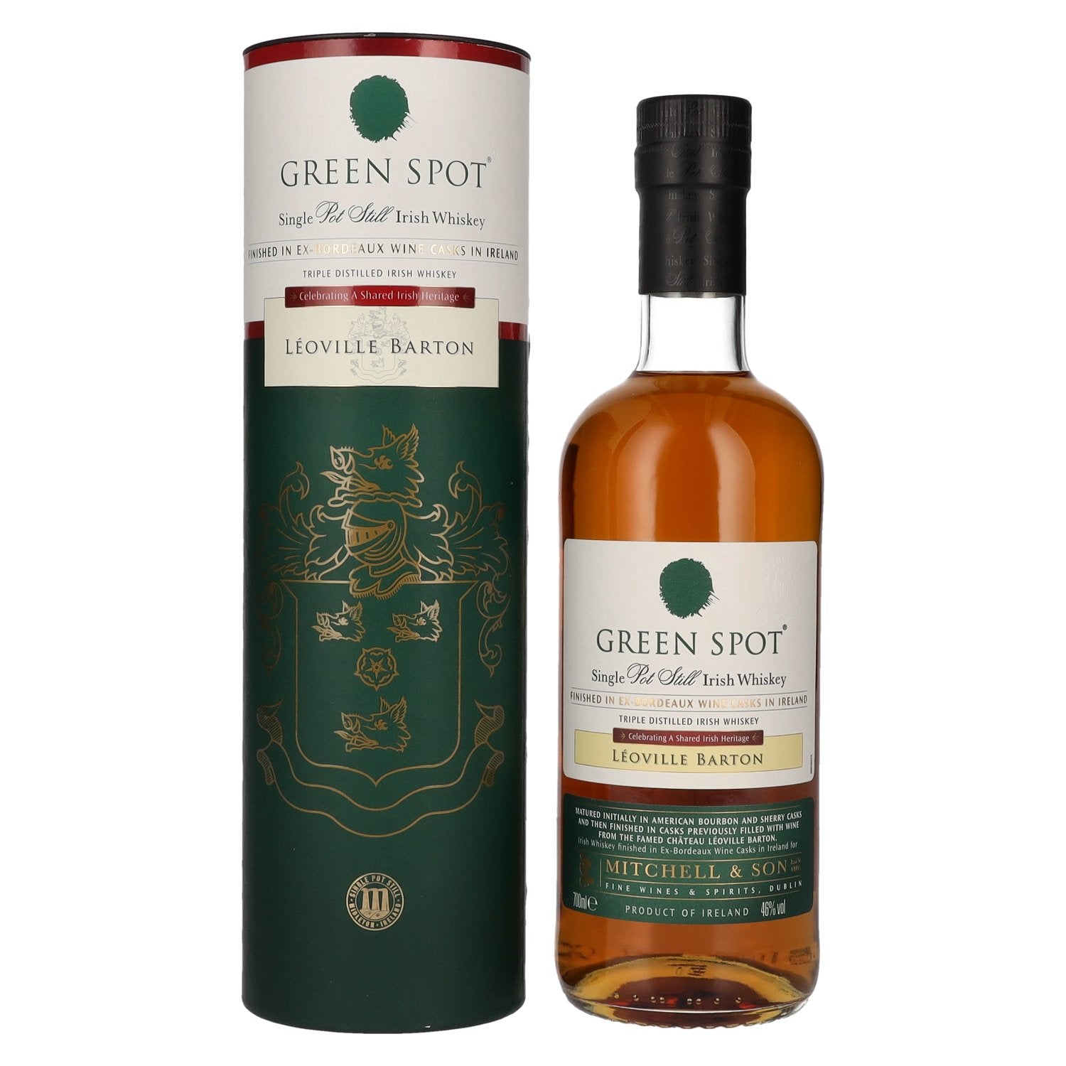 Green Spot CHATEAU LEOVILLE BARTON Single Pot Still Irish Whiskey 46% Vol. 0,7l in Giftbox