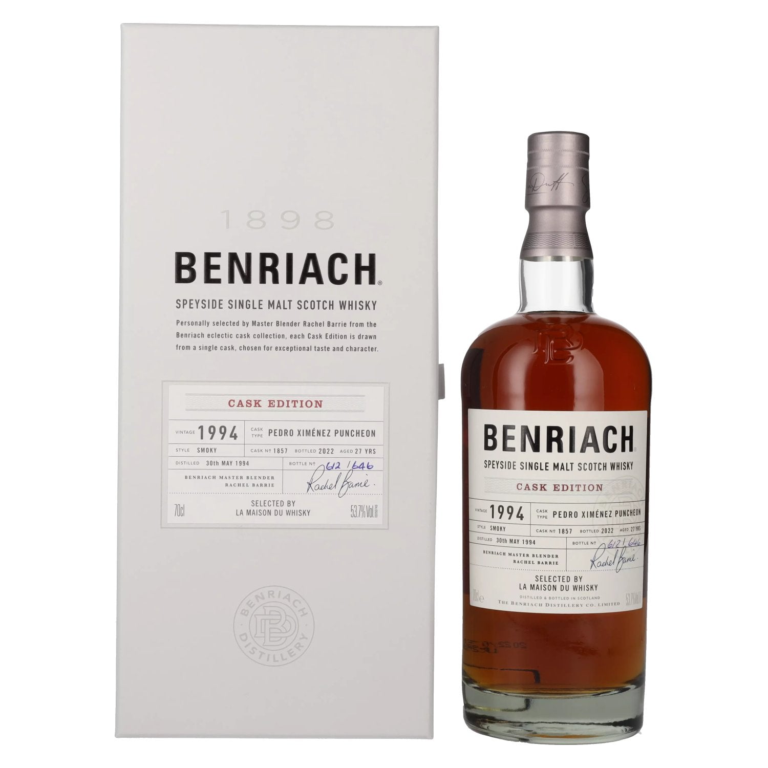 Benriach 27 Years Old CASK EDITION Pedro Ximenez Vintage 1994 53,7% Vol. 0,7l in Giftbox