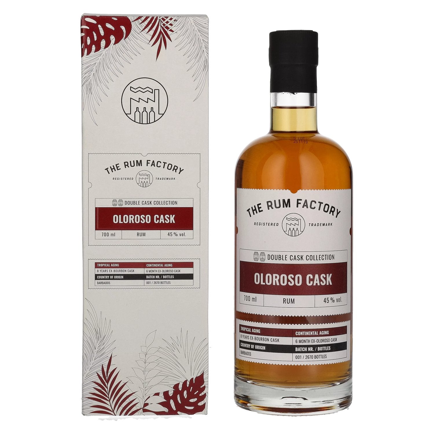 The Rum Factory Double Cask Collection OLOROSO CASK 45% Vol. 0,7l in Giftbox