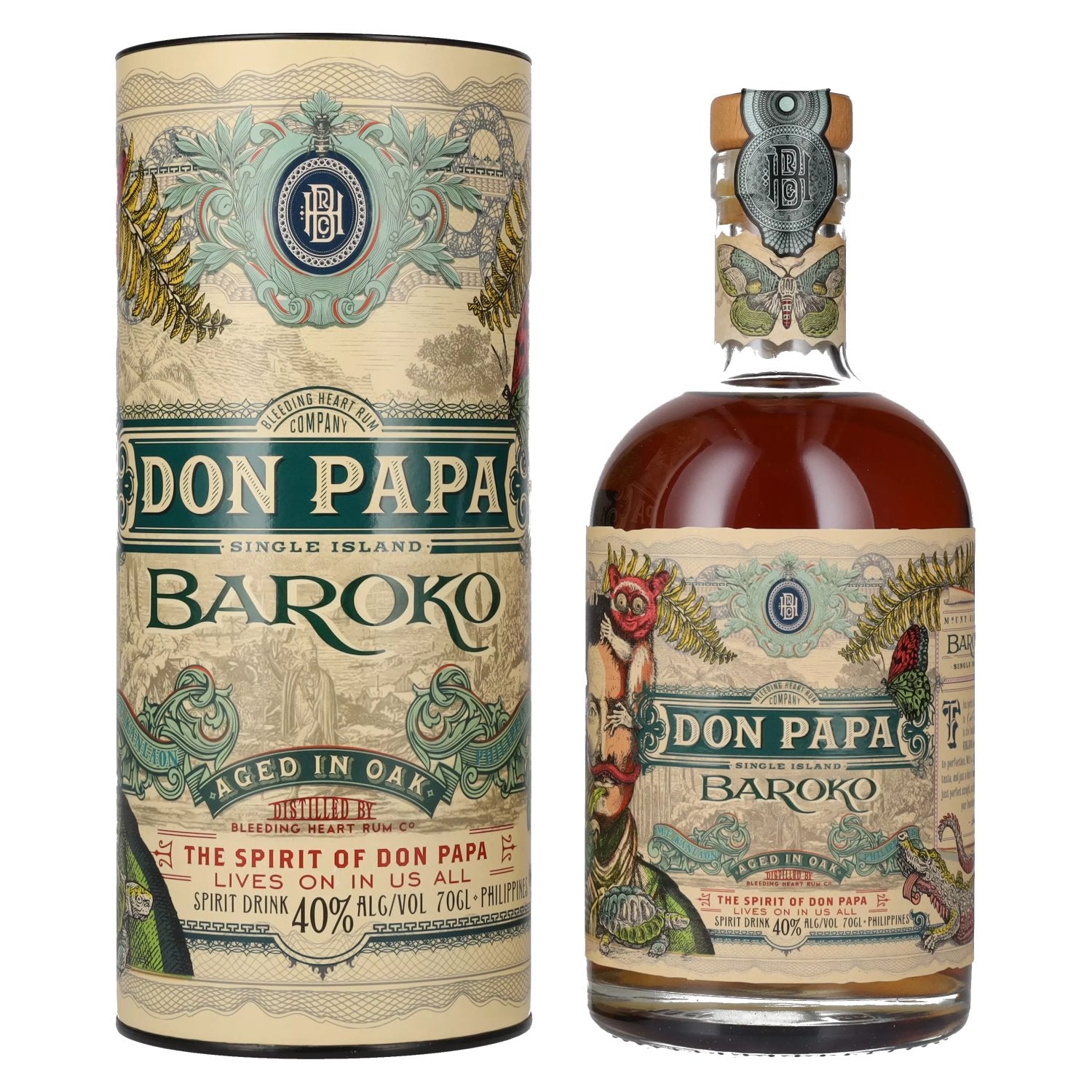 Don Papa BAROKO 40% Vol. 0,7l in Giftbox