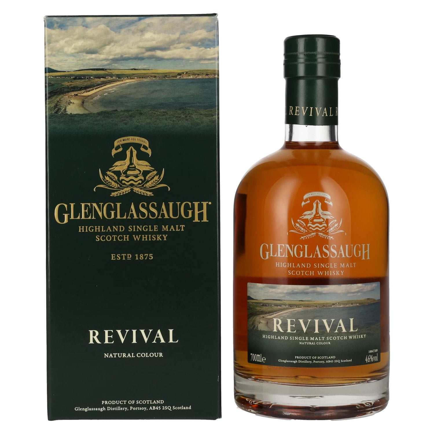 Glenglassaugh REVIVAL Highland Single Malt Scotch Whisky 46% Vol. 0,7l in Giftbox