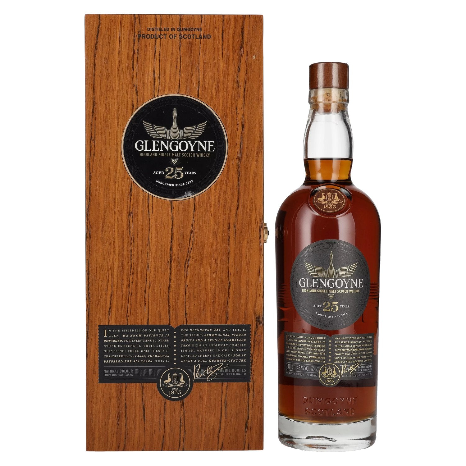 Glengoyne 25 Years Old Highland Single Malt 48% Vol. 0,7l in Holzkiste