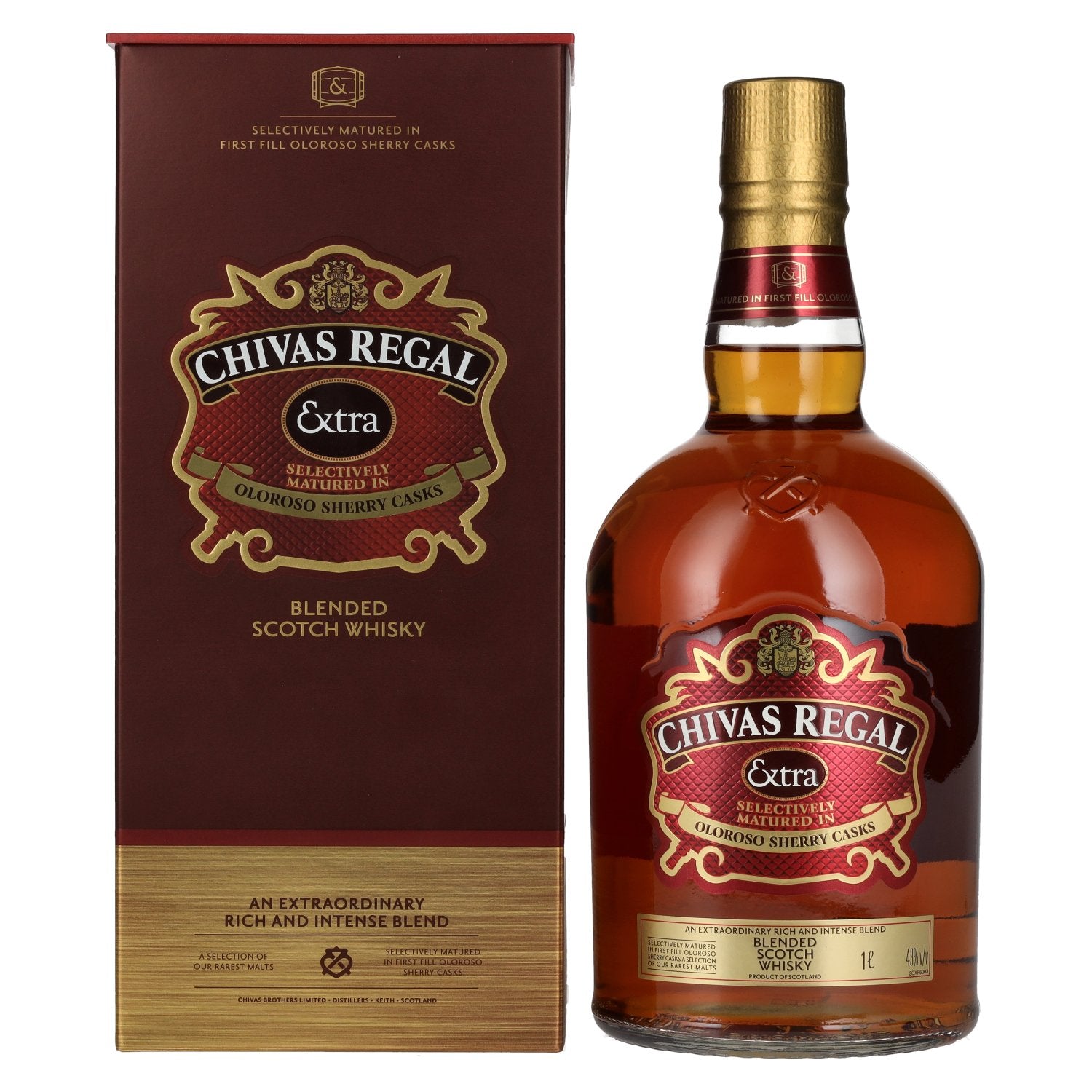 Chivas Regal EXTRA OLOROSO SHERRY CASK Blended Scotch Whisky 43% Vol. 1l in Giftbox