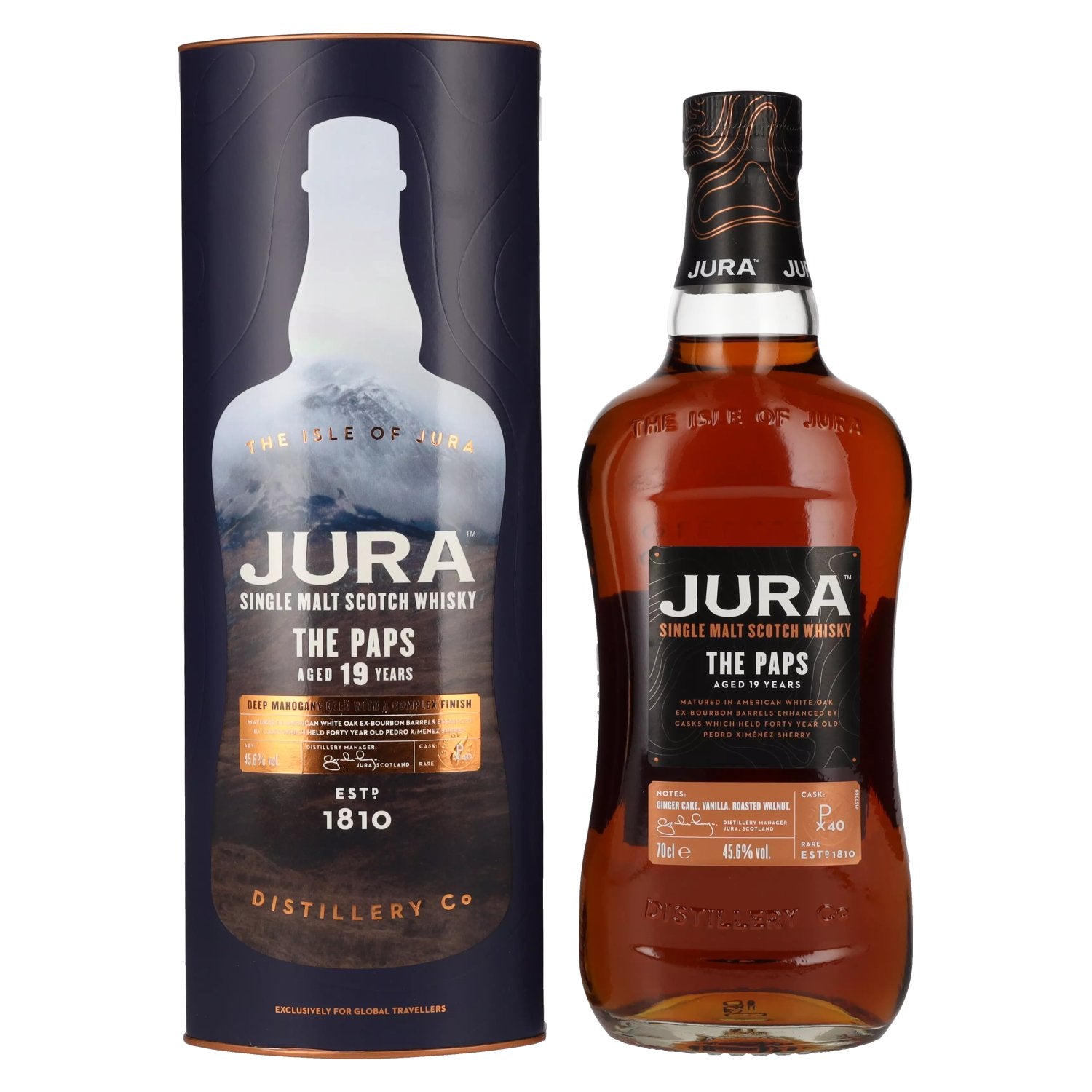 Jura THE PAPS 19 Years Old Single Malt Scotch Whisky 45,6% Vol. 0,7l in Giftbox