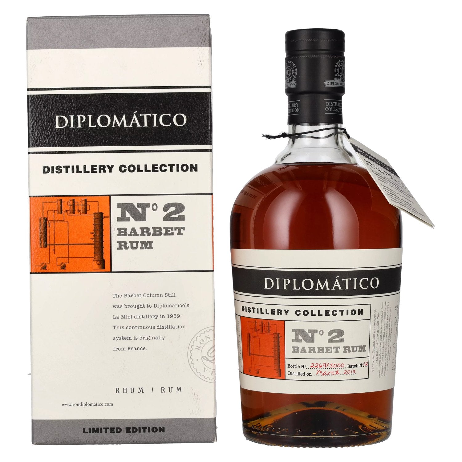 Diplomatico Distillery Collection N2 BARBET Rum 47% Vol. 0,7l in Giftbox