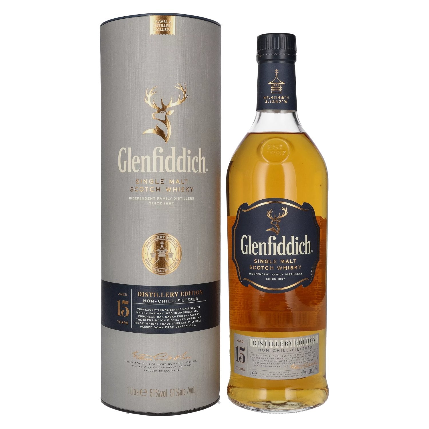 Glenfiddich 15 Years Old DISTILLERY EDITION Single Malt 51% Vol. 1l in Giftbox