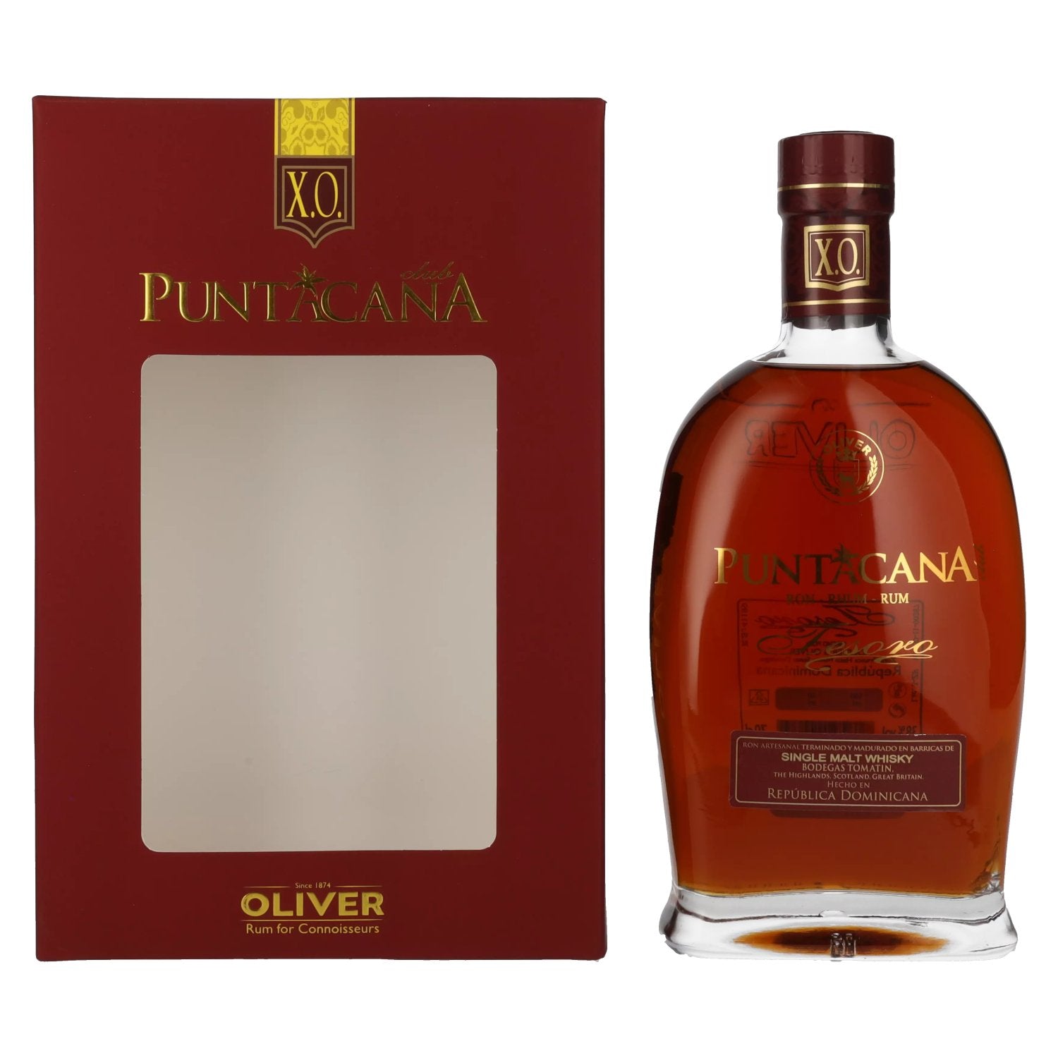 Punta Cana Club XO Tesoro 38% Vol. 0,7l in Giftbox