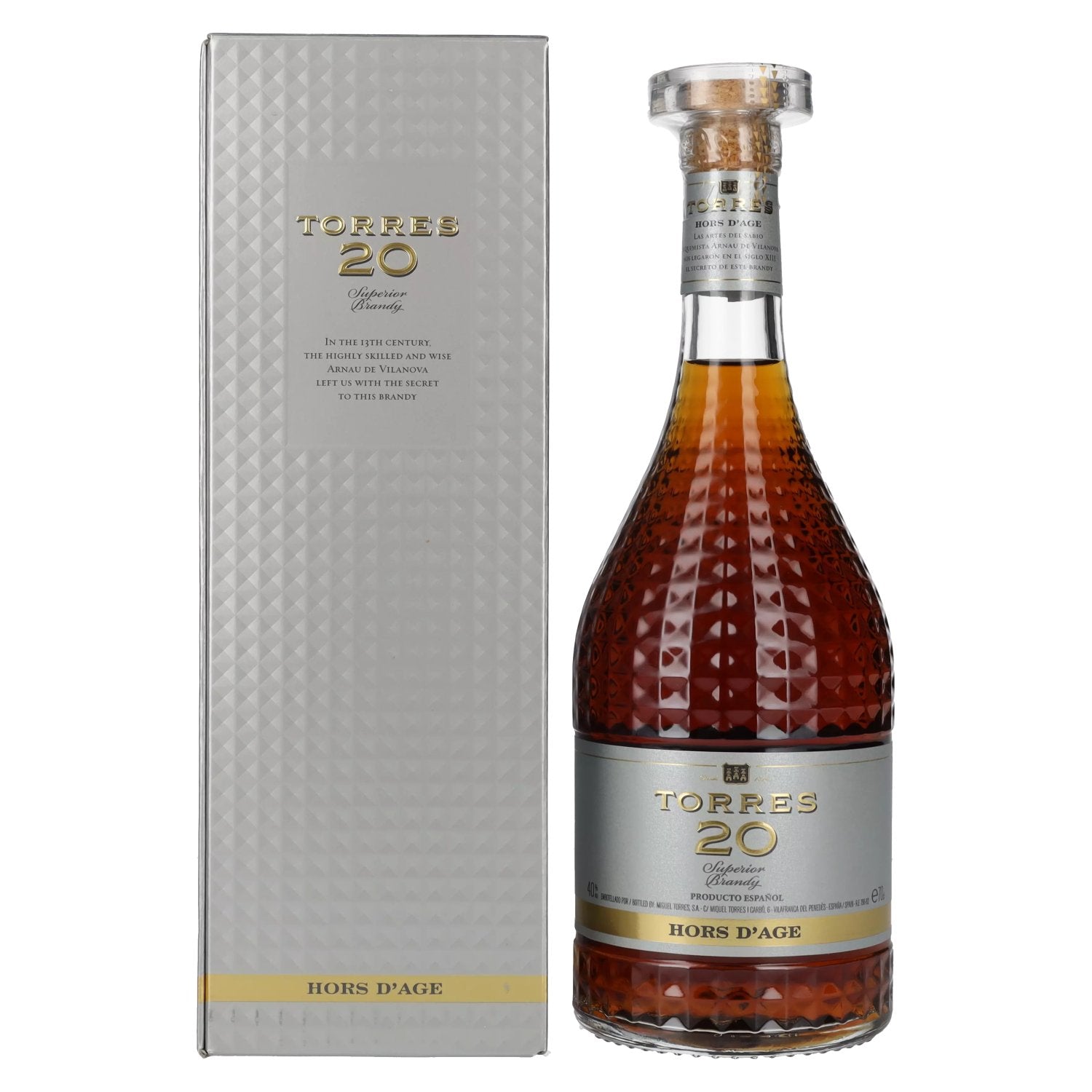 Torres 20 HORS D'AGE Superior Brandy 40% Vol. 0,7l in Giftbox