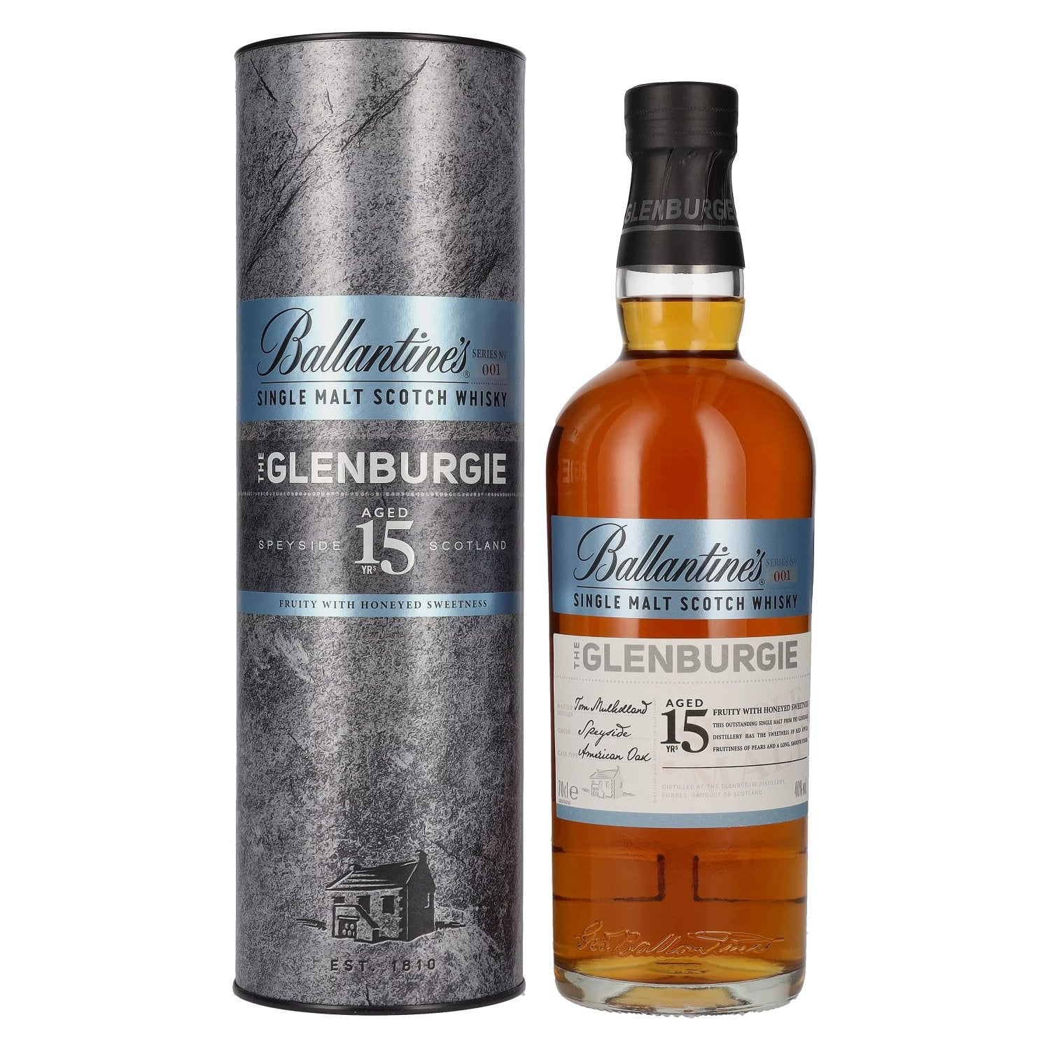 Ballantine's THE GLENBURGIE 15 Years Old Single Malt 40% Vol. 0,7l in Giftbox