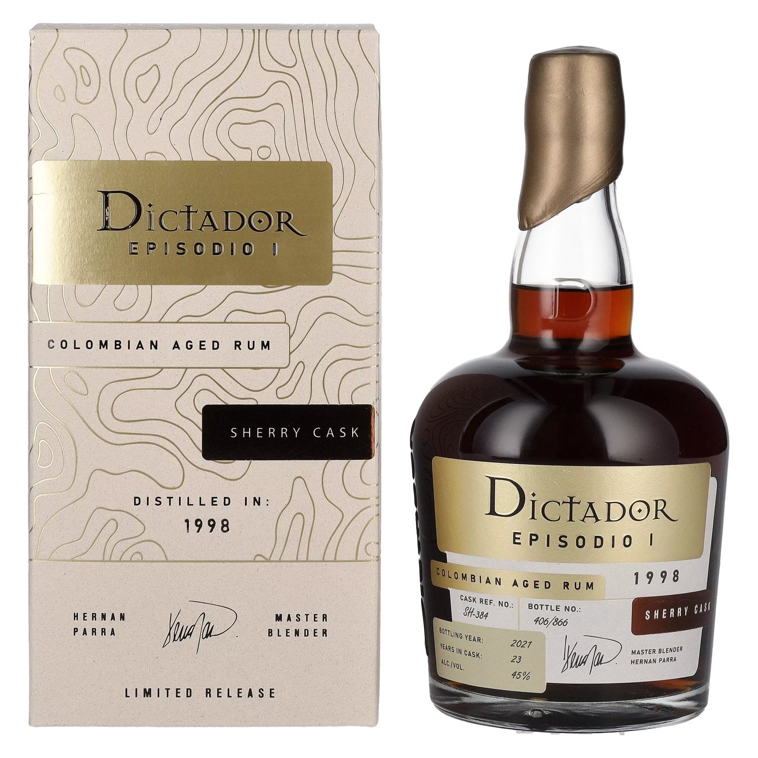 Dictador EPISODIO I 23 Years Old SHERRY CASK Rum 1998 45% Vol. 0,7l in Giftbox