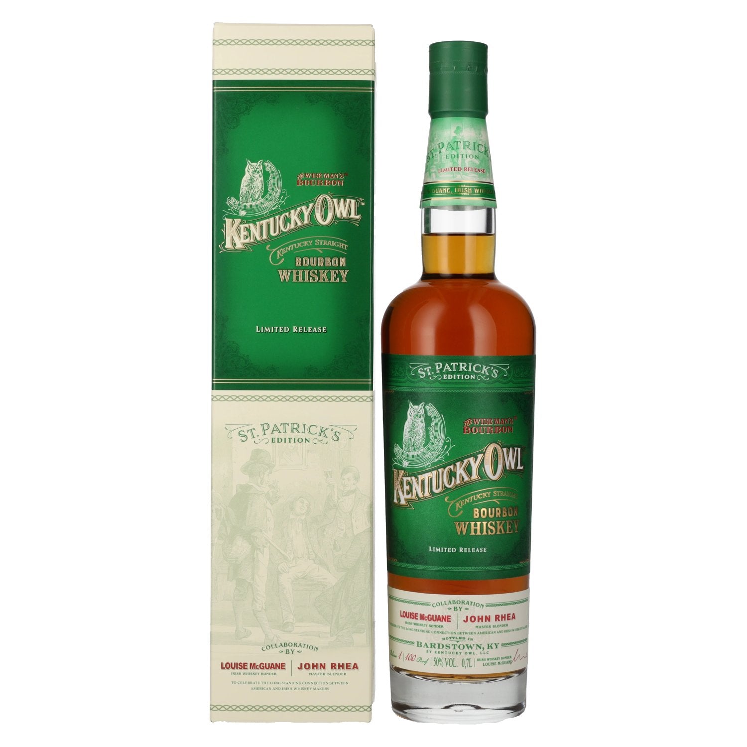 Kentucky Owl Bourbon Whiskey ST. PATRICK'S EDITION 50% Vol. 0,7l in Giftbox